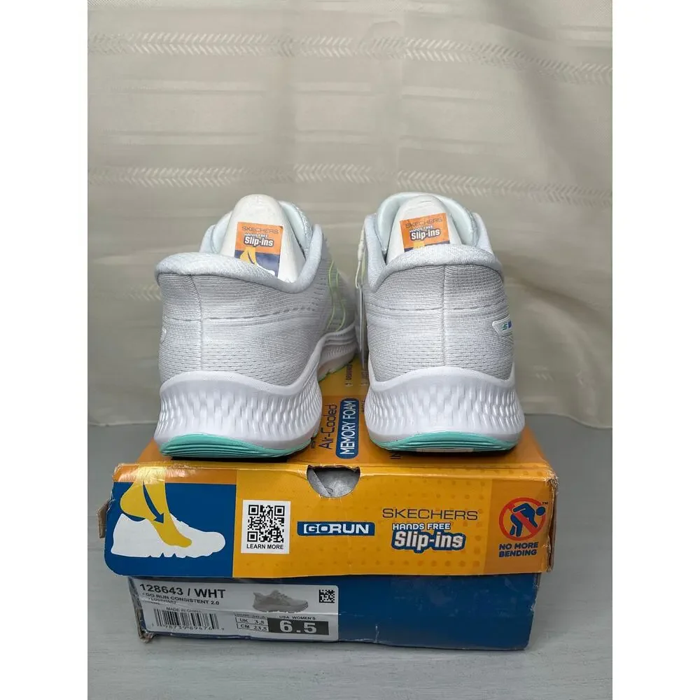 Skechers Slip-Ins Go Run Consistent 2.0 Lockhart Sneakers White 6.5